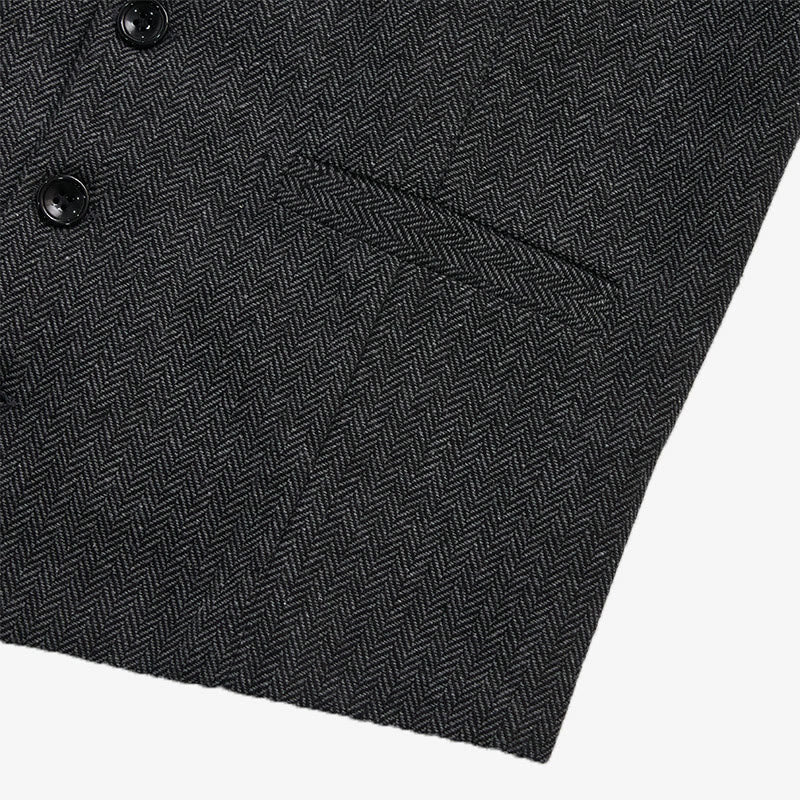 Men's Business Casual Relaxed Fit V-Neck Waistcoat - image 15