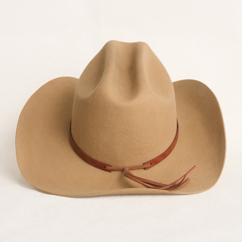 Stylish Rivet Studded Classic Camel Cowboy Hat - image 5