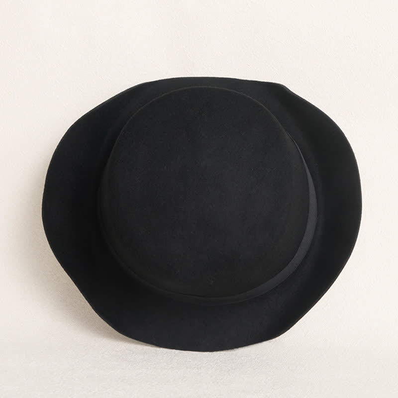 Golden Cavalry Decor Flat Top Wool Cowboy Hat - image 5