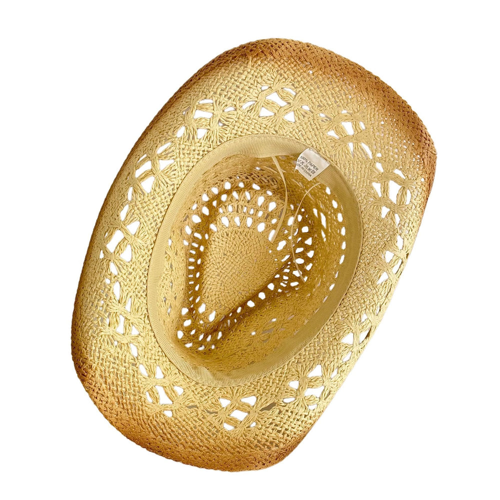 Breathable Straw Cowboy Hat For Summer Beach Outdoor Sun Hat - image 1