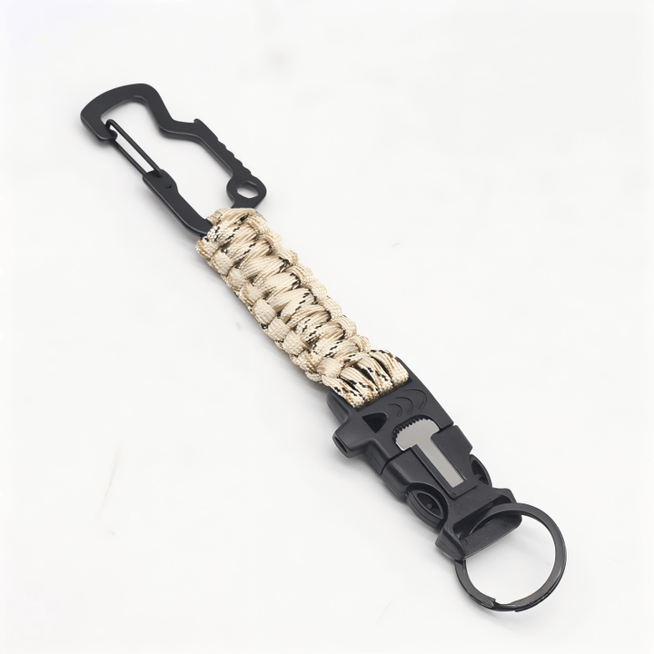 Portable Emergency Rescue Paracord Survival Bracelet - Desert Camouflage - image 4