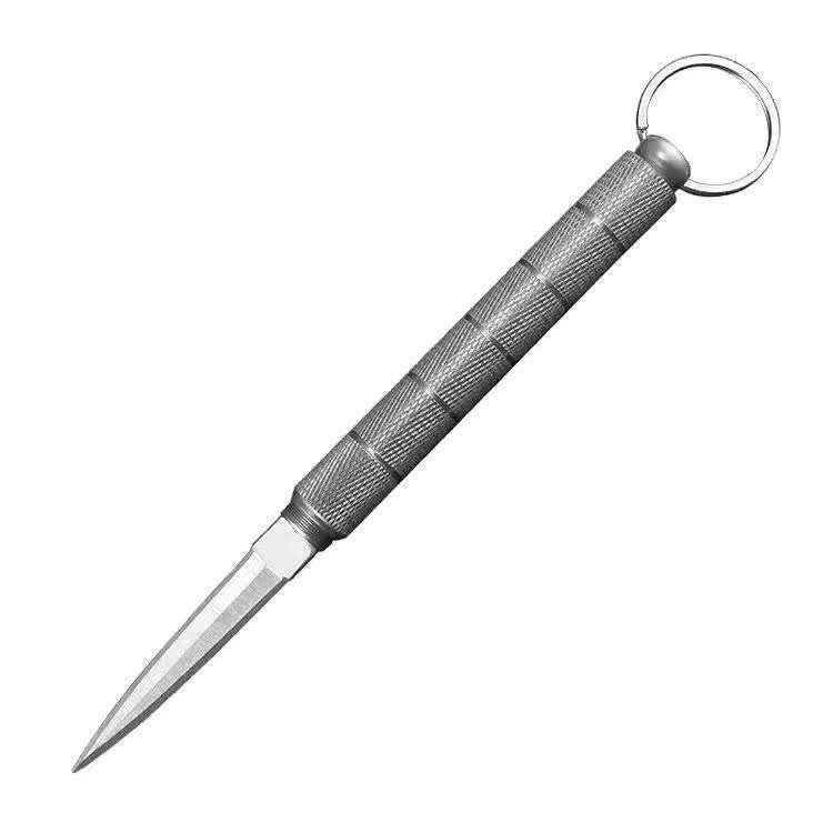 Hidden Blade & Glass Breaker Tactical Pen Knife EDC-Tool - Silver - image 8