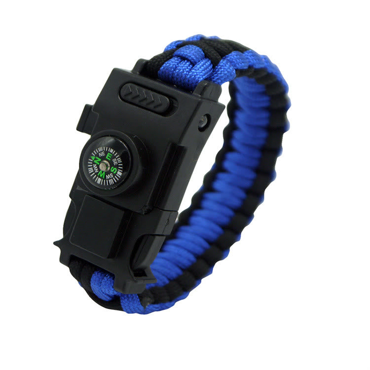 LED Light Emergency Rescue Paracord Survival Bracelet - Blue & Black - image 13