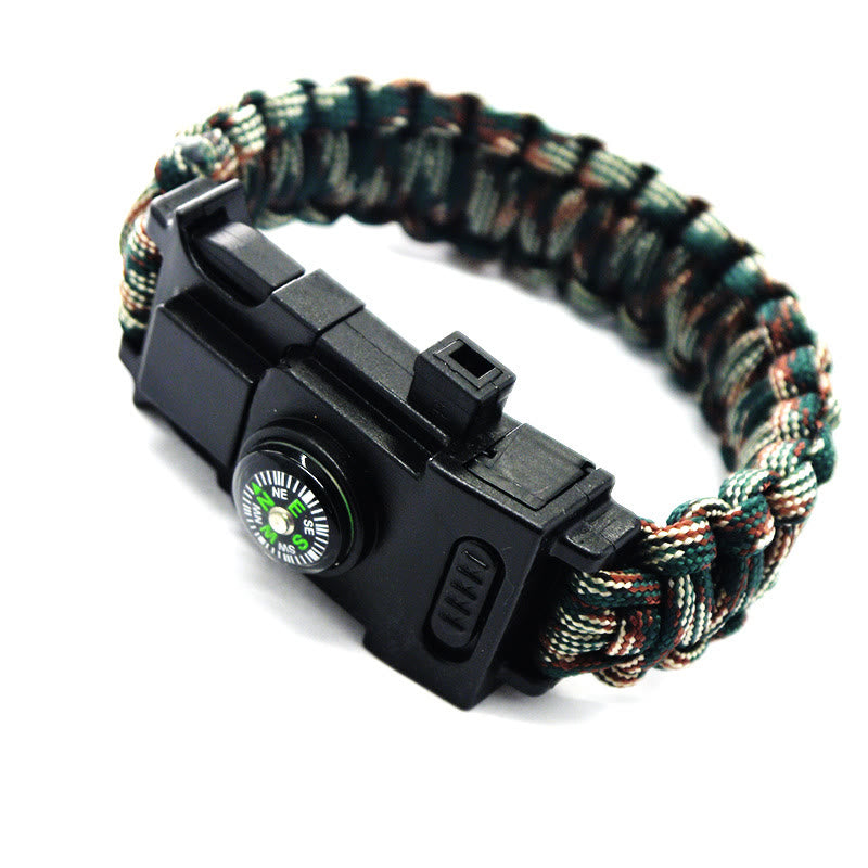 LED Light Emergency Rescue Paracord Survival Bracelet - Mountain Camouflage - image 3