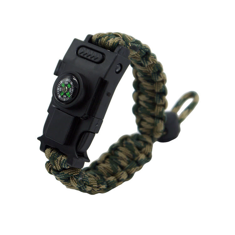 Multifunctional Outdoor Survival LED Paracord Bracelet - Retractable Forest Camouflage - image 28