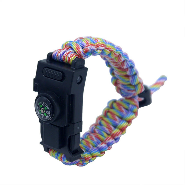 Multifunctional Outdoor Survival LED Paracord Bracelet - Retractable Rainbow-Colored - image 26