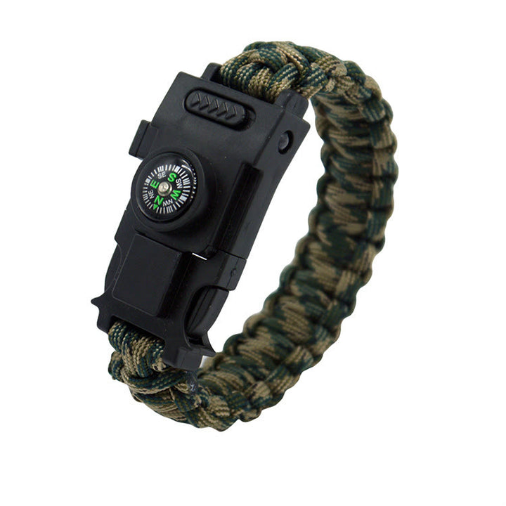 Multifunctional Outdoor Survival LED Paracord Bracelet - Forest Camouflage - image 14
