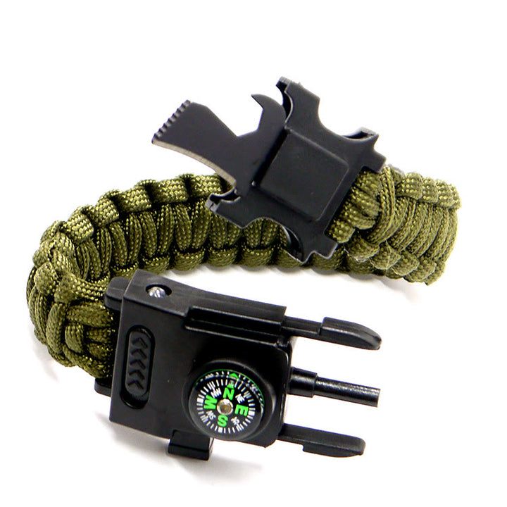 Multifunctional Outdoor Survival LED Paracord Bracelet - Army Green - image 13