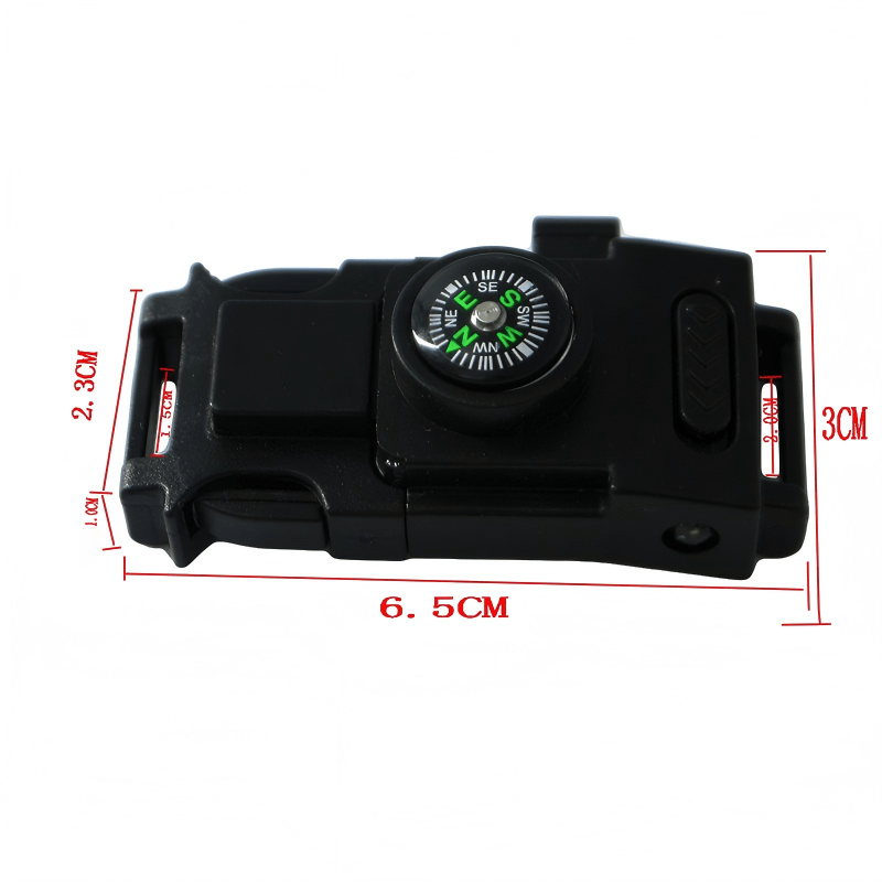 Multifunctional Outdoor Survival LED Paracord Bracelet - Buckle - image 2