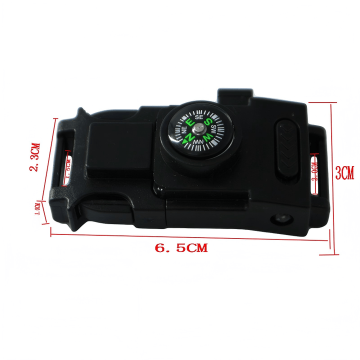 Multifunctional Outdoor Survival LED Paracord Bracelet - Buckle - image 2
