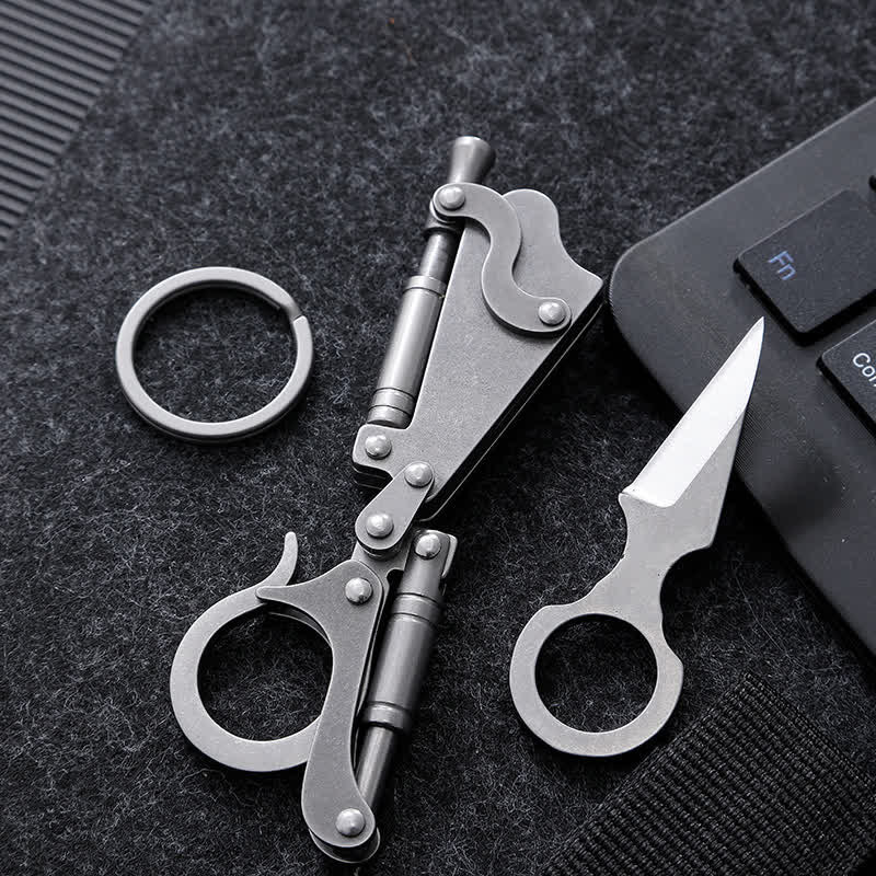 Ultra-Portable Removable Blade Knife EDC-Tool Keyring  - image 1