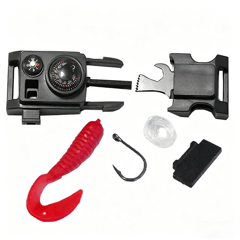 Outdoor Camping Multi-Tool Survival Paracord Bracelet - Buckle - image 14