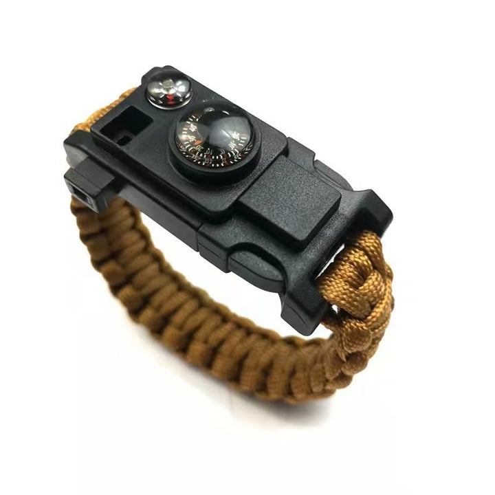 Outdoor Camping Multi-Tool Survival Paracord Bracelet - Brown - image 13