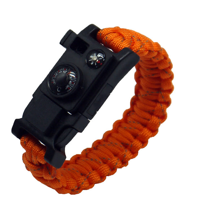 Outdoor Camping Multi-Tool Survival Paracord Bracelet - Orange - image 10