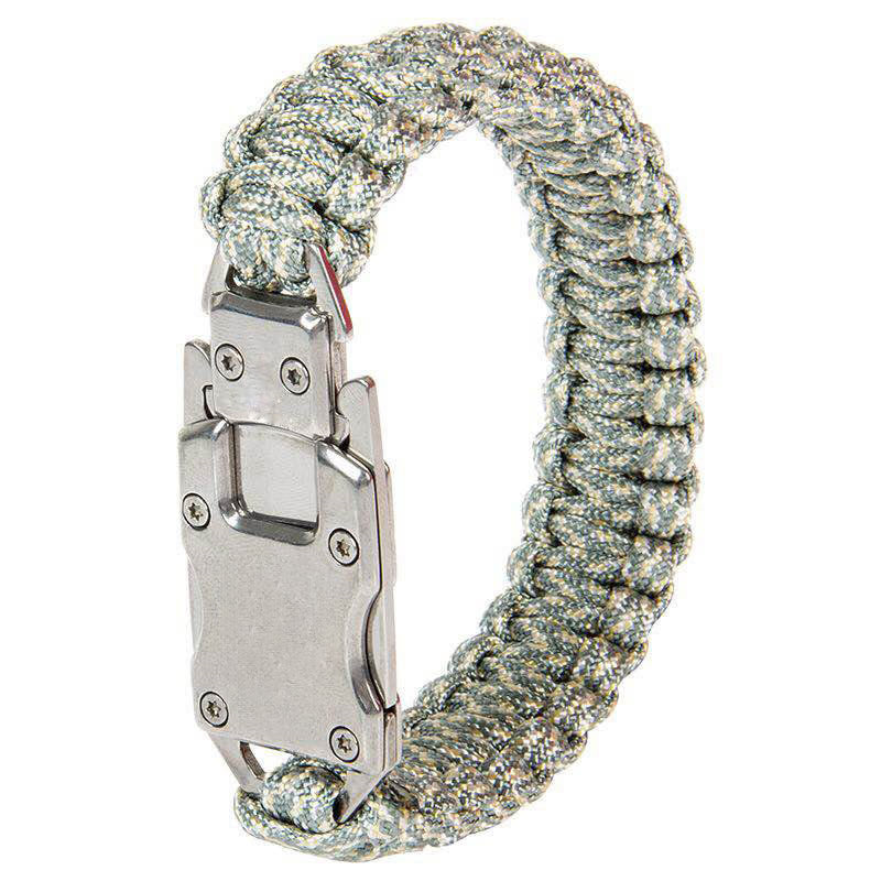 Hidden Knife Emergency Rescue Paracord Survival Bracelet - Digital Camouflage - image 7