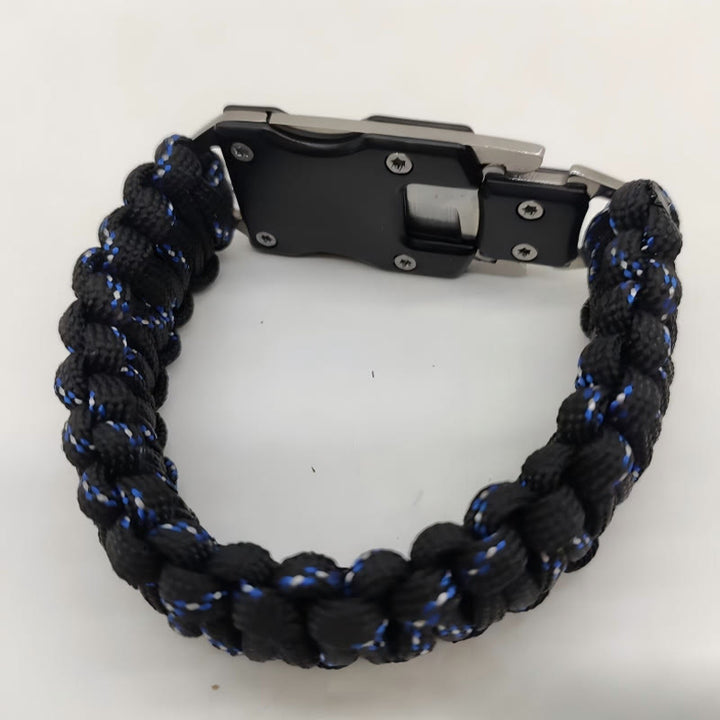 Hidden Knife Emergency Rescue Paracord Survival Bracelet - Starry Sky Camouflage - image 3