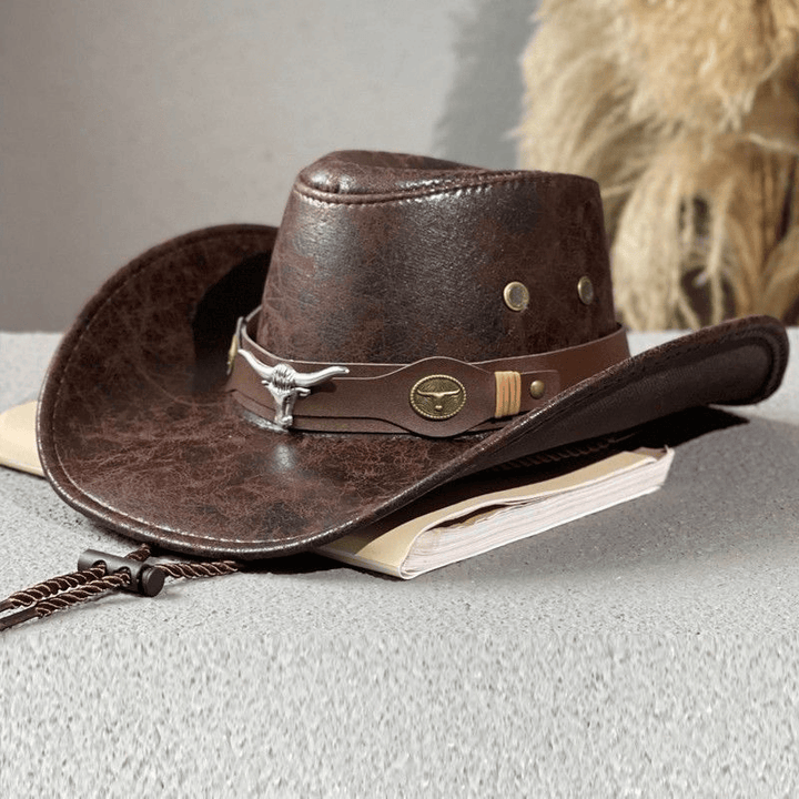 Vintage American Style Outdoor Cowboy Sun Hat - image 0