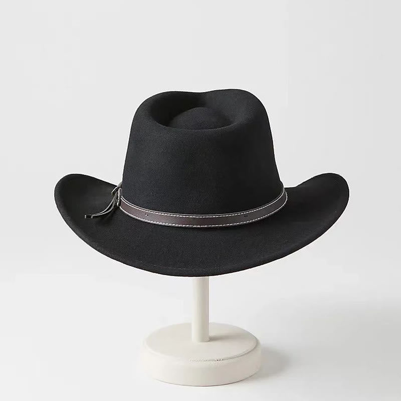 Men's Woolen Western Cowboy Style Top Hat - image 6