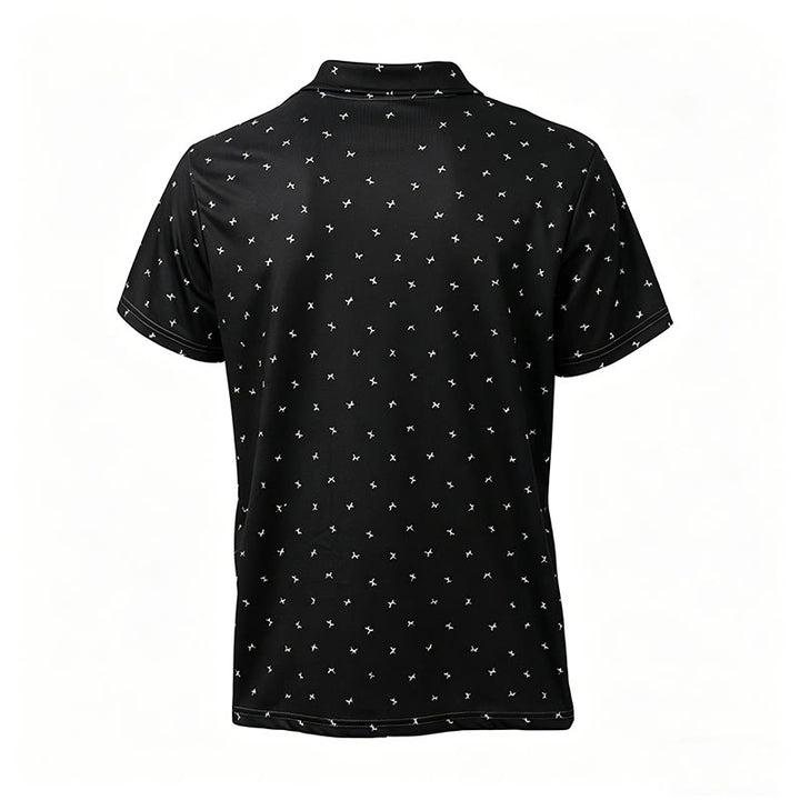 Men's All Over Print Short Sleeve Casual Polo Shirt - image 5