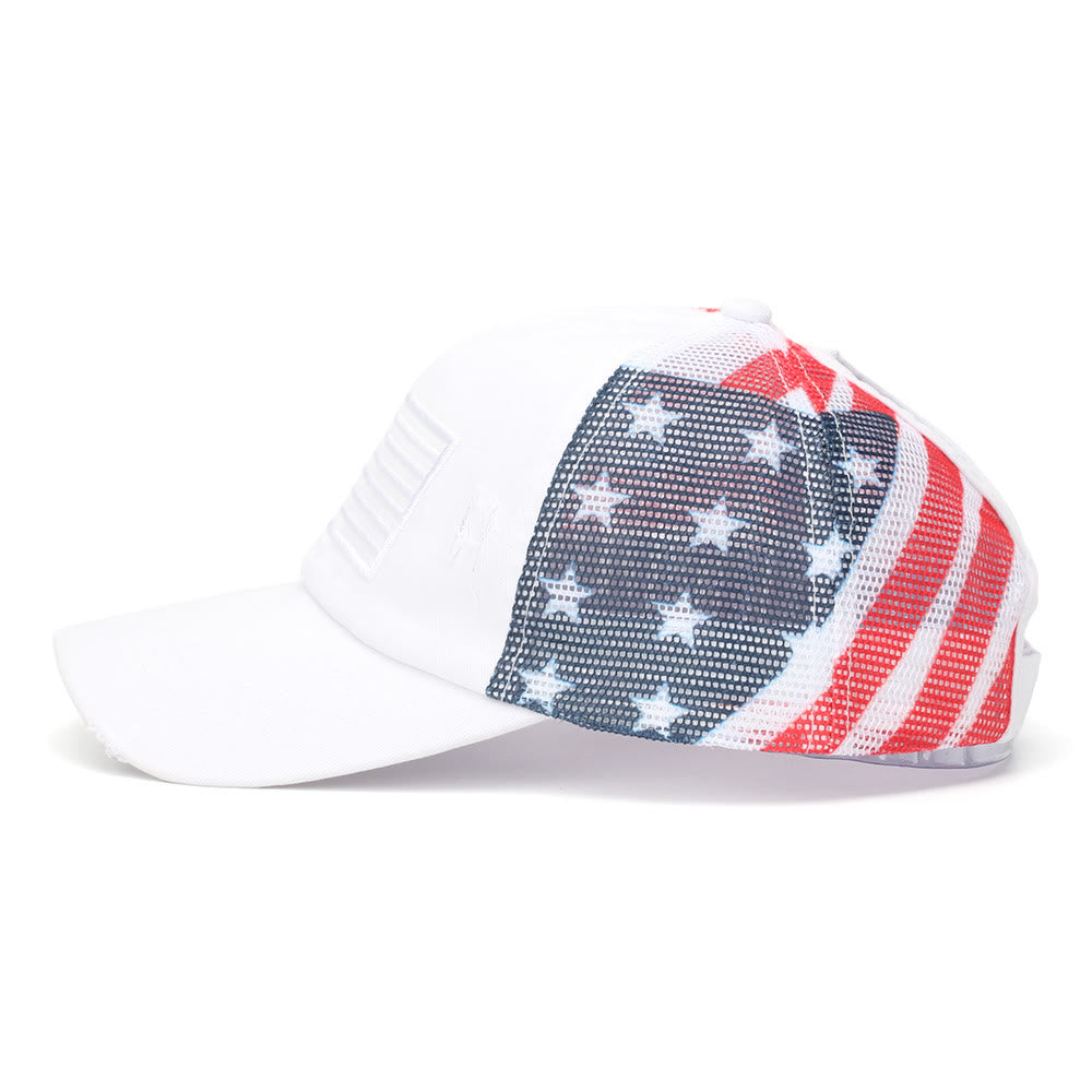 Adjustable Ponytail Breathable Washed Denim Tactical Baseball Cap - image 6