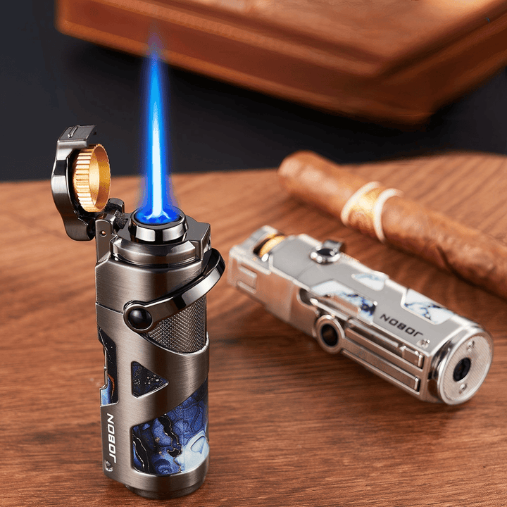 Premium Windproof Blue Flame Butane Cigar Lighter - image 8