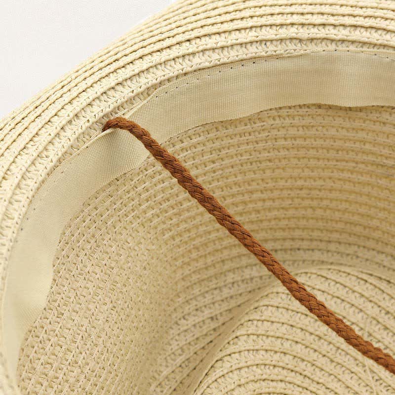 Retro Bohemian Fringe & Chain Band Straw Cowboy Hat - image 7
