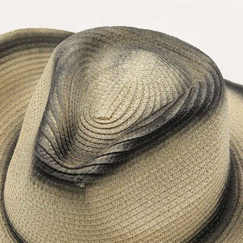 Retro Bohemian Fringe & Chain Band Straw Cowboy Hat - image 1