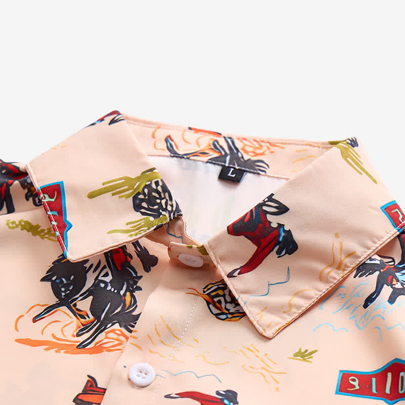 Men's Versatile Desert Wild West All-Over Print Shirt - image 4
