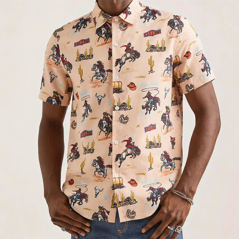 Men's Versatile Desert Wild West All-Over Print Shirt - image 1