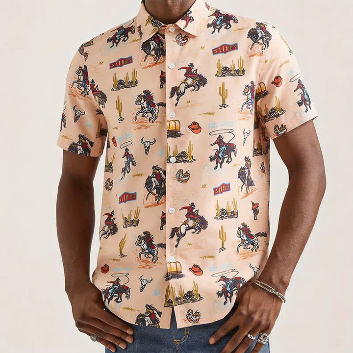 Men's Versatile Desert Wild West All-Over Print Shirt - image 1