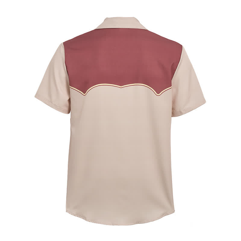 Men's Two-Tone Western Yoke Horseshoe Pattern Shirt - image 10