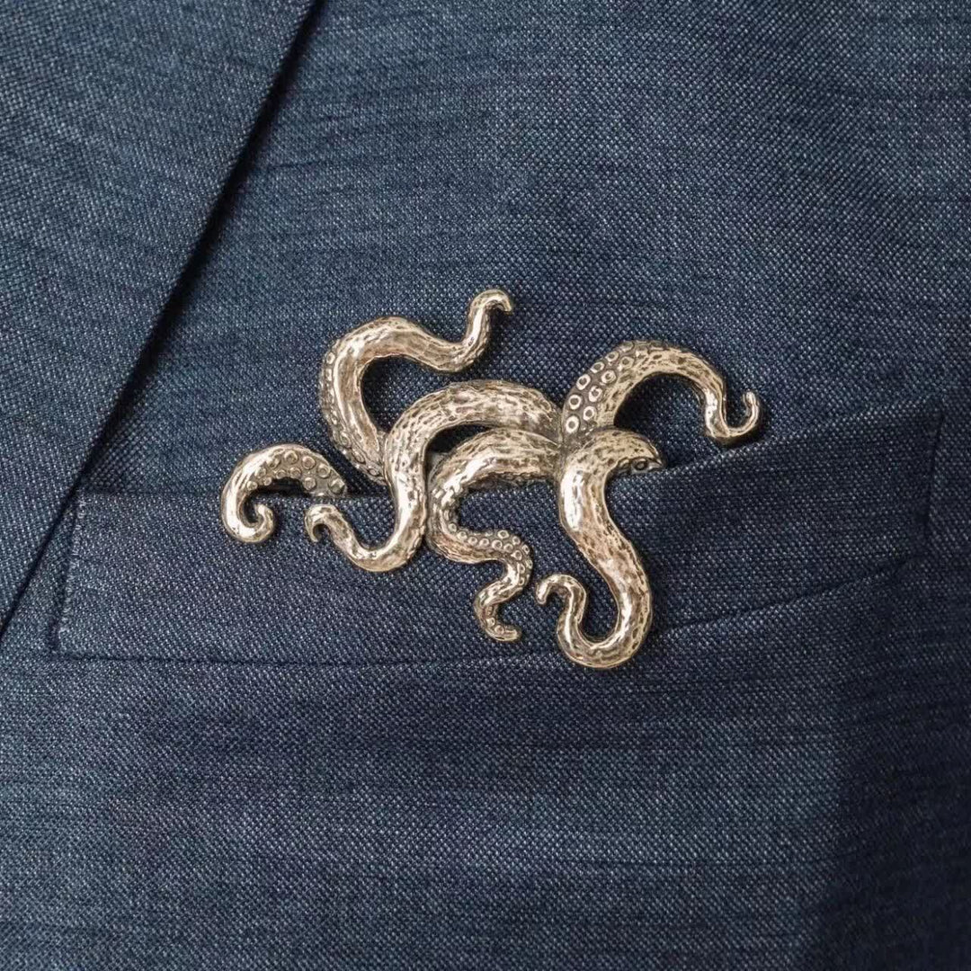 Gothic Octopus Tentacle Suit Pocket Square Holder - image 0