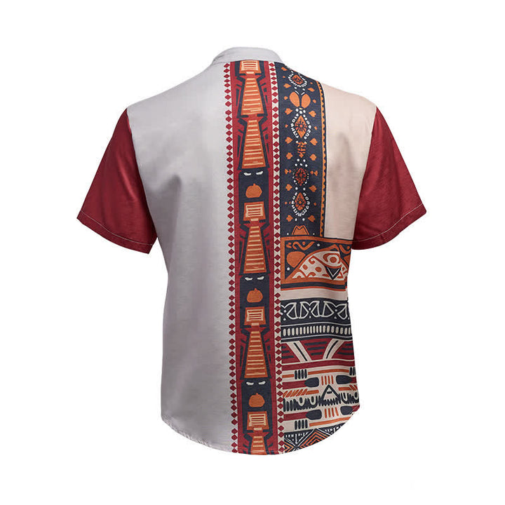 Men's Southwest Inspired Patchwork Summer Ethnic Shirt - image 10