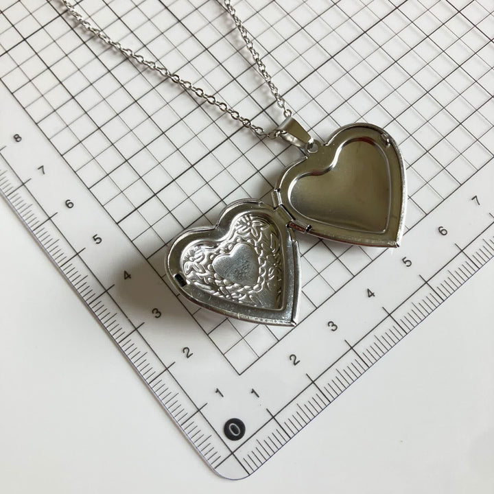 Love & Memories Whimsical Bat Heart Locket Necklace - image 1