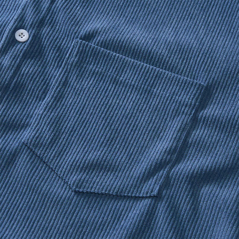Men's 90s-Inspired Relaxed Short-Sleeve Corduroy Shirt - image 7