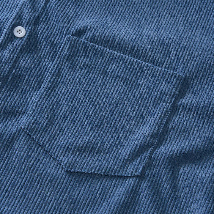 Men's 90s-Inspired Relaxed Short-Sleeve Corduroy Shirt - image 7