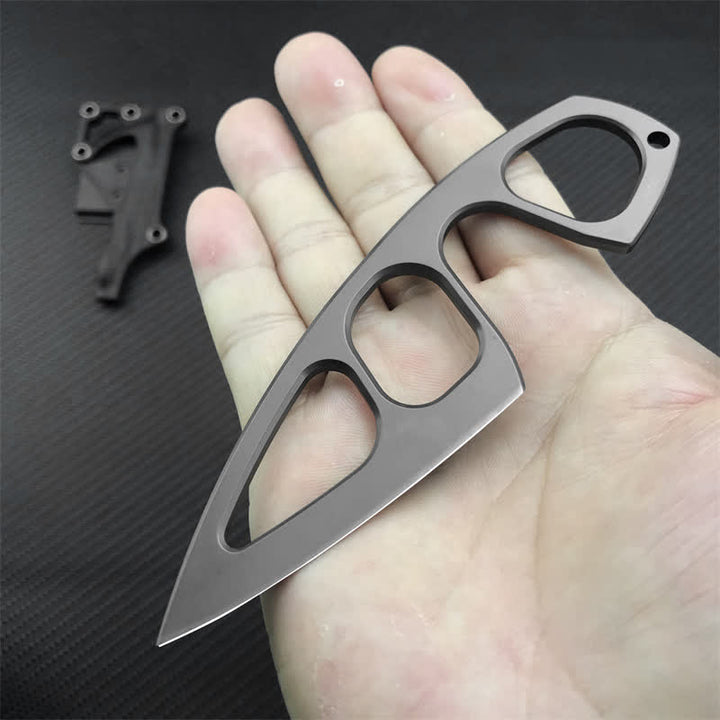 Ultra-Light Skeleton Design Knife EDC-Tool With Sheath  - image 2