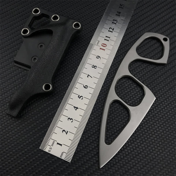 Ultra-Light Skeleton Design Knife EDC-Tool With Sheath  - image 8