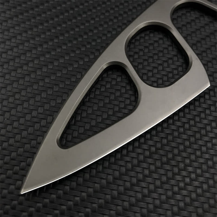 Ultra-Light Skeleton Design Knife EDC-Tool With Sheath  - image 5