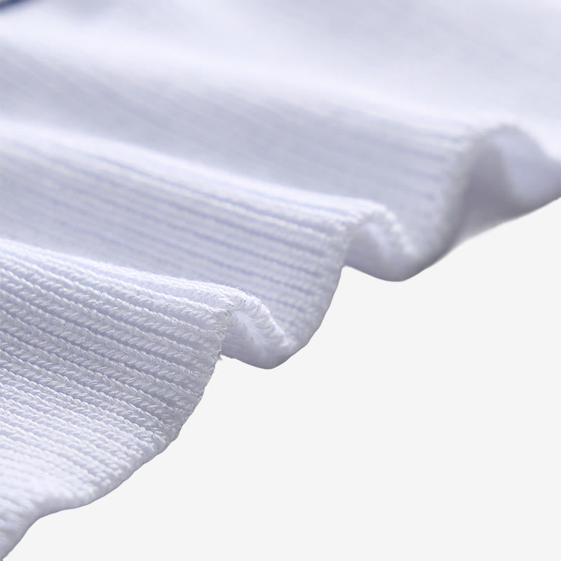 Men's Knit Striped Short Sleeve Regular Fit Polo Shirt - image 10