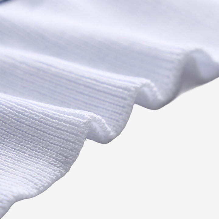 Men's Knit Striped Short Sleeve Regular Fit Polo Shirt - image 10