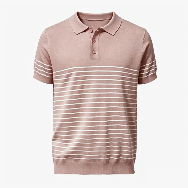 Men's Knit Striped Short Sleeve Regular Fit Polo Shirt - image 14