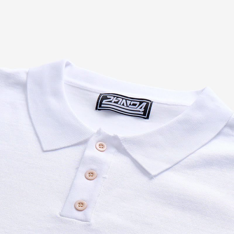 Men's Knit Striped Short Sleeve Regular Fit Polo Shirt - image 6
