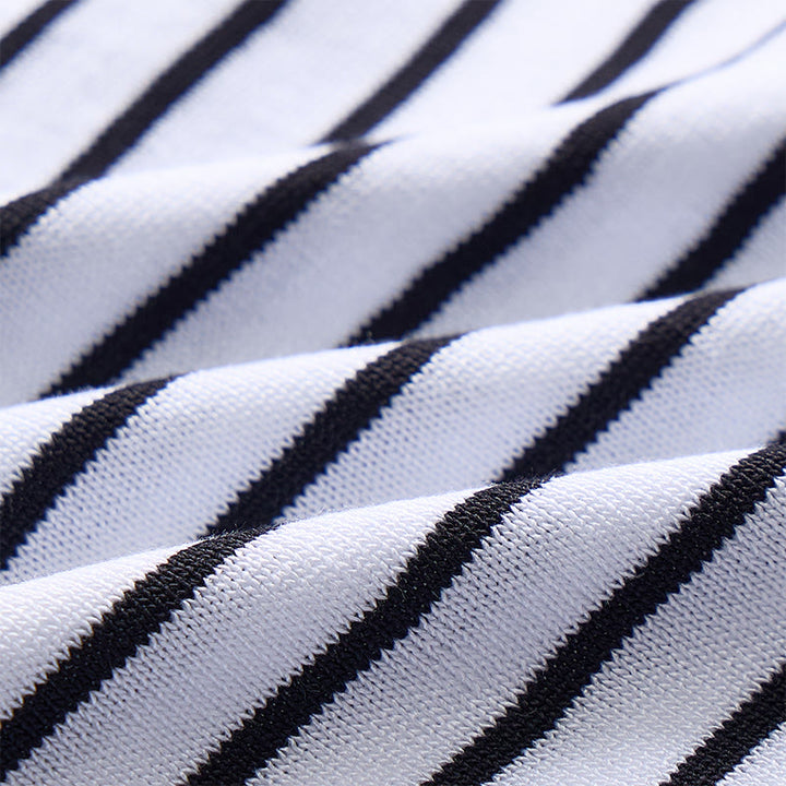 Men's Knit Striped Short Sleeve Regular Fit Polo Shirt - image 8