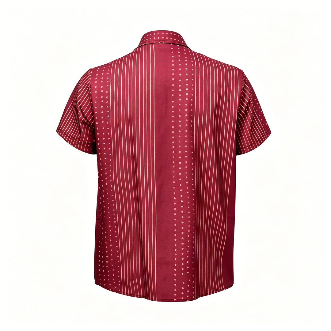 Ethnic Inspired Striped & Polka Dot Short Sleeves Shirt - image 10