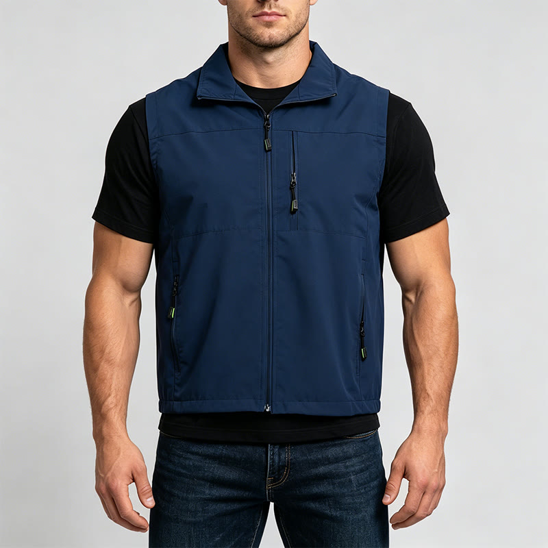Men's Minimalist Multi-Pocket Outdoor Lightweight Vest - image 1