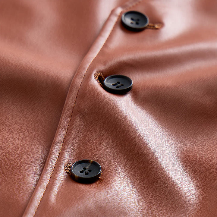 Men's Timeless Western Inspired Leather Suit Vest - image 7