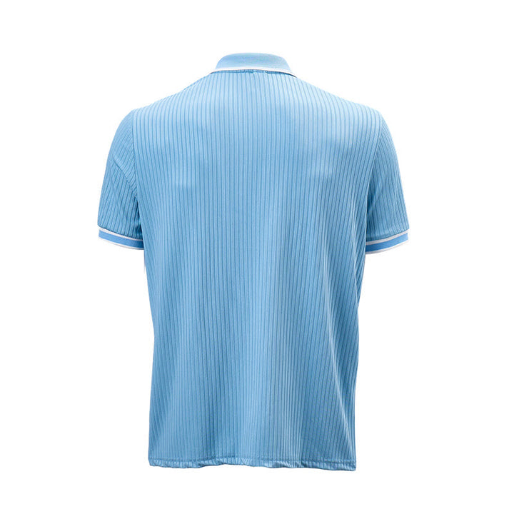 Men's Minimalist Trimmed Collar & Cuffs Knit Polo Shirt - image 14