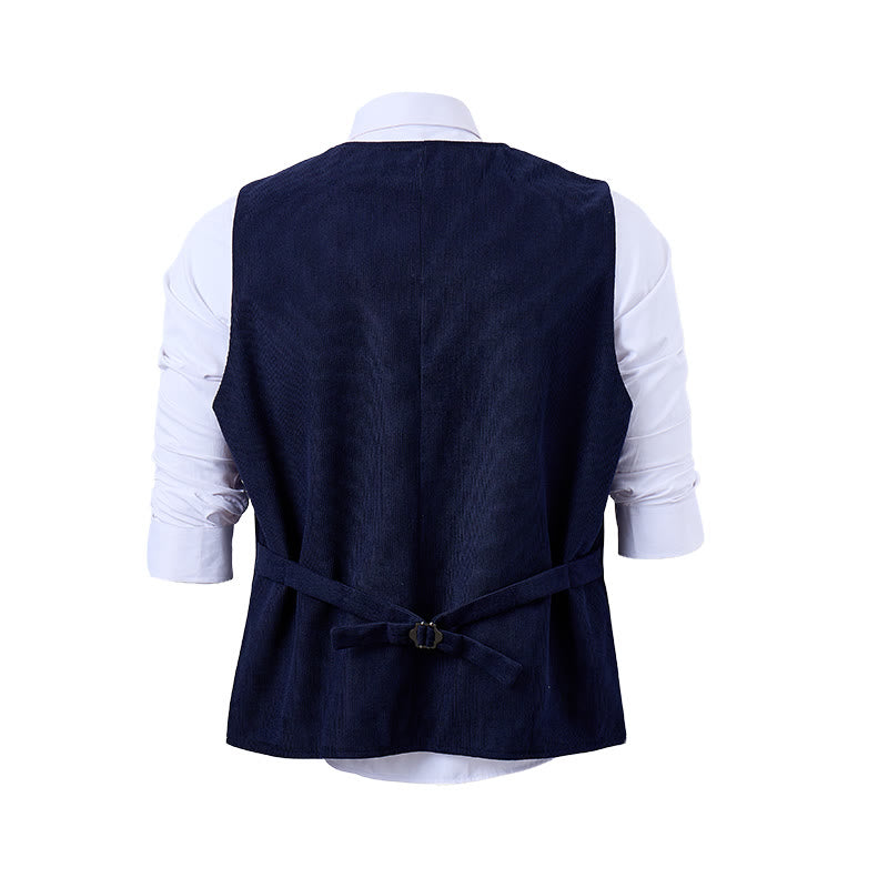 Men's Elegant Floral Vine Embroidered Suit Vest - image 12