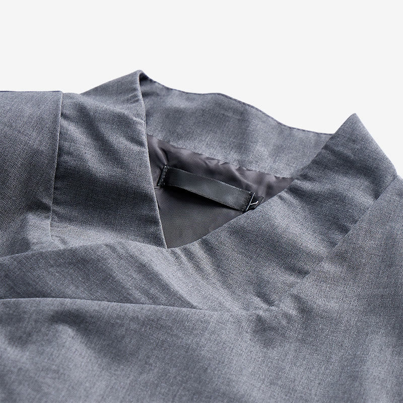 Men's Modern Tailored Asymmetric Lapel Formal Suit Vest - image 7